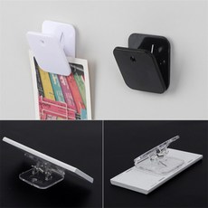 건shop디자인 부착식 집게 클립 1P 사진집게, 레드