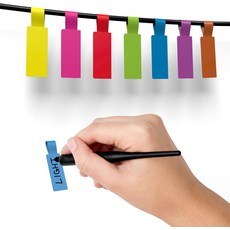 켄코 케이블 라벨 - 240 12매 10가지 색상 방수 코드 코딩 및 식별을 위한 스티커 찢어짐 액체 저항성에 대한 문구 작성 미국산 (240 라벨), 240 Labels, 1