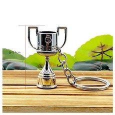 상패 축구 우승컵 트로피 체육대회 월드컵형 인테리어 장식 4cm 킹컵 열쇠고리, 1개