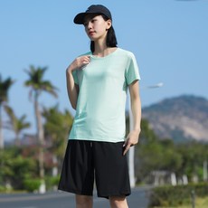 MESSAGE 女款冰絲速乾T恤 吸濕排汗透氣涼感上衣 運動健身瑜伽服