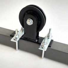 홈짐 헬스도르레 랫풀다운 케이블운동 도르래 고정베어링, 60사각파이프평행플라스틱도르래, 60사각튜브평행방향플라스틱풀리프레임