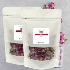 자연그대로를 담은 장미꽃 차 은은한향의 꽃차 장미꽃차100% 장미차, 100g, 2개, 1개입