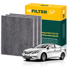 하이필터 현대 자동차 쏘나타 활성탄 에어컨필터, 3개, YF 쏘나타 더브릴리언트 (FL) HI-B002