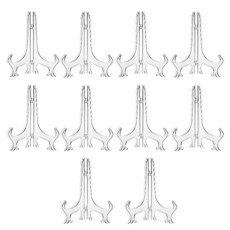 멜로우앤유 플라스틱 스탠드 액자 거치대, 10개, 투명