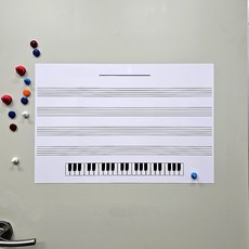 오선지 악보 붙이는 고무자석 화이트보드