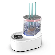 메이크업 브러쉬 세척기 전동 클리닝 빠른 건조 도구, 03 HZ-008 plug-in