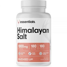 Bucked Up 히말라야 소금 1000mg 캡슐 Essentials (180회분) 229458, Bucked Up 히말라야 소금 1000mg 캡슐, E, 1개