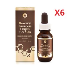 호주 탑라이프 프로폴리스 리퀴드 40% 무알콜 25ml-6개, 6개, 25ml