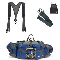 벨오라 라이트 숄더 힙색 등산배낭 트래킹 방수 스포츠슬링백 등산보조가방 소형배낭+PGN짐쌕(블랙), BLA_네이비