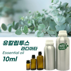 에코문 100% 천연 아로마 에센셜 오일, 1개, 10ml, 30. 유칼립투스라디아타
