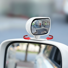 방향조절 가능 자동차 후방 보조 거울 사각지대 사이드미러 2P 세트, 2개, 차종 호환 화이트