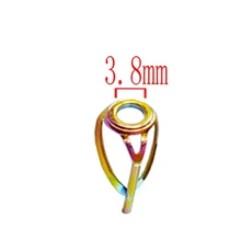 소금물 민물 낚시를 위한 patikil 낚싯대 스테인리스 팁 키트 폴 가이드 수리 스틸 링 교체품, Golden, 3.0mm