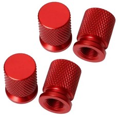 알테쉬 타이어 밸브캡 공기주입구 마개 오토바이 자동차 에어캡, 레드, 8개