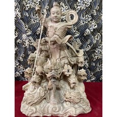 京綸 1尺6 九龍太子 三太子 太子元帥 中壇元帥 神像擺件，祈福納財保平安, 1個