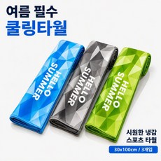 멍트로닉 대형 쿨링타월 30x100cm 냉감 스포츠 운동