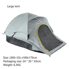 픽업 트럭 텐트 야외 캠핑 접이식 낚시 위장 후방 차량 장착 장비, 기본, 2. Large tent