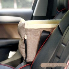 애견 탈부착 이동가방겸용 강아지 켄넬 콘솔박스, 1개, 플리스연밤색