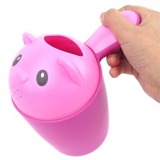 뚜껑달린 유아 목욕 물놀이 도구 목욕도구, 핑크