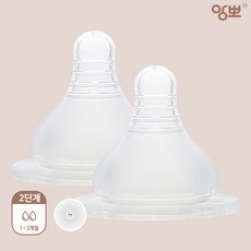 앙뽀 NEW 뉴맘 젖꼭지 2개입, 뉴맘 2단계(1~3개월), 2개