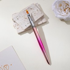 레인보우 알루미늄 네일 브러시, 1개, 레인보우 알루미늄-7