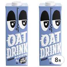 allgood 오트 드링크 바리스타, 1L, 8개