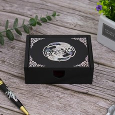 나빌레라 상감쌍학명함함 자개 명함 보관함