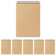 클라리온 크로키북 드로잉북 무지 스케치북 A4 130g 48매 상철 6권