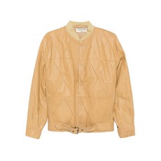 안젤로 빈티지 컬트 중고 1980's 다이아몬드 퀼팅 레더 재킷