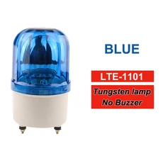 LTE-1101 AC110V 220V 빨간색 노란색 녹색 회전 경고등 램프 산업용, [02] Blue, [04] AC 220V, 04 Blue_04 AC 220V