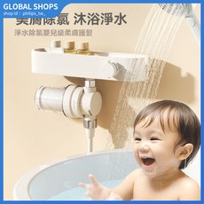 沐浴寶 艾美特前置花灑沐浴過濾器 家用淨水器 龍頭浴室濾水器 【旗艦款】祛除泥沙紅蟲除氯阻垢, 1個, 官方正品 售後保障,【旗艦款】祛除泥沙紅蟲除氯阻垢【一機8