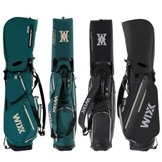 윅스 2.9kg 초경량 투어라이트 스탠드 캐디백 실용성 남자 공용 여행용 골프가방 골프백 디자인등록상품, 8인치 스탠드 블랙