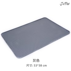 【PetHaus】*台灣現貨* 貓砂墊 落砂墊 寵物落砂墊 矽膠 貓砂盆搭配 腳踏墊 防水 防滑 防溢 防髒 軟尖頭, 灰色, 1個