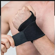 얇은 손목 보호대 AOLIKES 조정 가능한 터널 지지대 스포츠 건염 통증 관절염 붕대 1PC, 1개