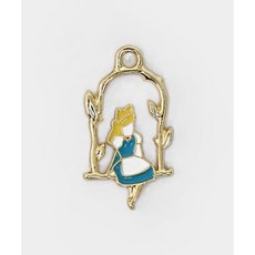 퀼트스타 그네 타는 앨리스 참장식, 1개