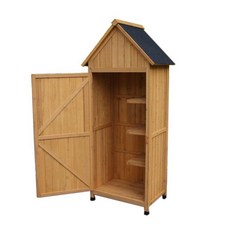 조립식 창고 야외 이동식 농막용보관함, 1 개, 내추럴 반선반