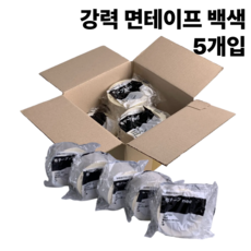 DCM 네오 강력 면 테이프, 50mm x 25M, 5개입, 백색