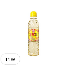 오뚜기 2배 현미식초, 500ml, 14개