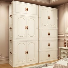 원룸 옷장 접이식 이동식 성인 옷 수납장 소형공간 방습/먼지차단 초간편 조립식, 화이트