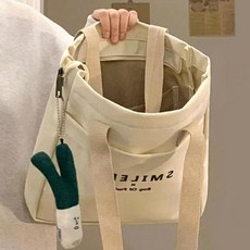 학생 캐주얼 캔버스 가방 더블레이어 두꺼운 숄더백 (특가)