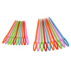 20pcs 크로스 Darning Stitchery 바늘 큰 눈 바느질 바늘 플라스틱 양모 바느질 자수 태피스트리 바늘 7cm/9cm