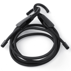 셀렉트템 자동차 다용도 걸이 로프 빨래걸이 캠핑, 블랙, 2개