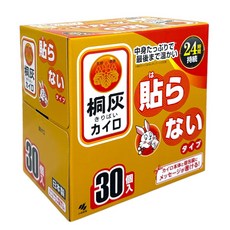桐灰暖暖包 (不黏貼型) 24小時持續保溫 30入, 1箱