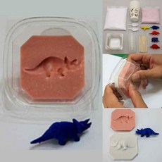 공룡 화석 만들기 (5인용) 석고 어린이 과학 실험 세트 교구 학습