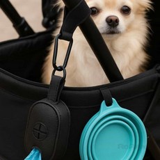 다용도 가방걸이 유모차 카라비너 후크 악세사리, 블랙, 1개