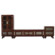 원목죽10자거실장셋트 초특가판매 당일배송 한옥가구 주문제작가능 거실장 TV다이 거실에 장식용 거실장으로 사용 하면 좋음 대전 청주 세종시 신탄진, 원목죽협탁