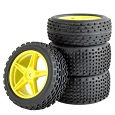 Wltoys 144001-02 124019 104001 RC카 업그레이드 부품 오프로드 버기 1/10 1/12 체중계 4PCs 85mm 타이어, B YELLOW, 1개