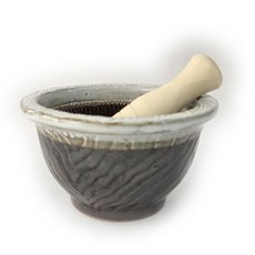 천목 화이트 깨갈이 대 (지름 15 cm) 깨갈이 미니절구 마늘갈이 이유식절구, 1개