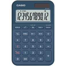 카시오 컬러 전자계산기 MS-20YC, 1개, (카시오 정품 계산기)네이비