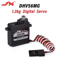 JX 서보 PDI-D56MG DHV56MG 디지털 코어리스 1.2kg 0.10sec 메탈 기어 HV 5.6g RC 자동차 로봇 비행기 항공, 03 DHV56MG 4PCS