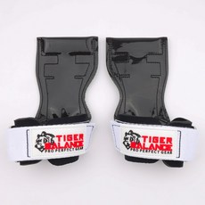 타이거밸런스 헬스 스트랩 그립, 화이트 스트랩 + 로고 화이트, 1세트